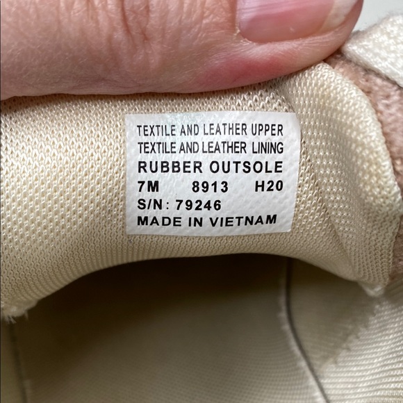 Tory Burch Howell Court Sneakers Textured Velvet Mauve/Ivory Calf Leather‎ Sz 7 - Picture 10 of 10